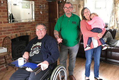 Band of Builders descend on home of wheelchair-bound plasterer to make life-changing adaptations
