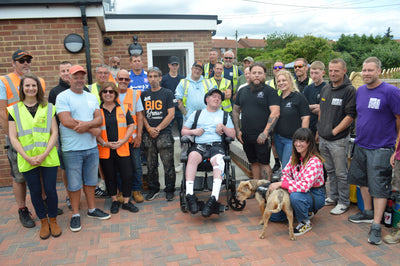 BAND OF BUILDERS COMPLETES PROJECT SO THAT LUKE CAN GO HOME – THREE YEARS AFTER SUFFERING CATASTROPHIC BRAIN ANEURYSM