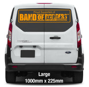 Proud Supporters of Band of Builders Vehicle Decal strip